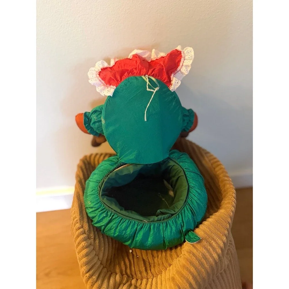 Plush Christmas Reindeer Basket Topper